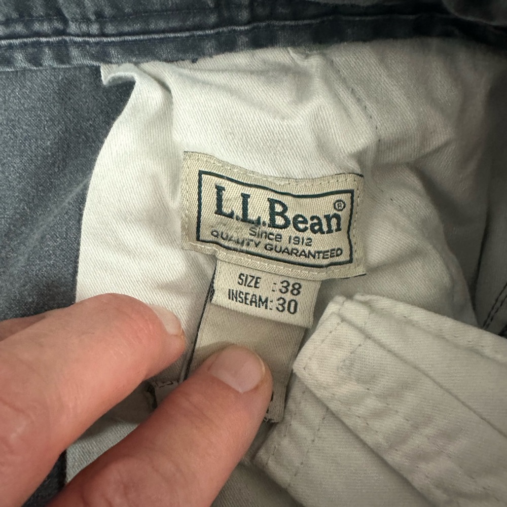 This LL Bean is not Gray but an off blue retro cargo pants.